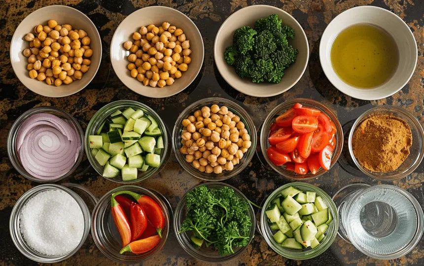 Rainbow Veggie Power Bowl - A Symphony of Flavor, Nutrients, and Immunity!