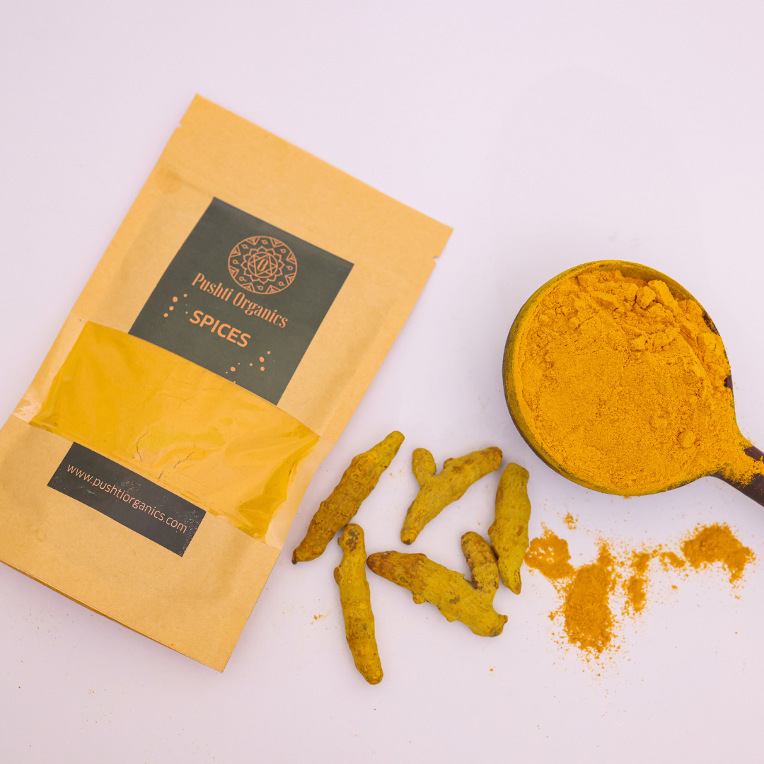 Turmeric Powder - PushtiOrganics Turmeric Powder - PushtiOrganics