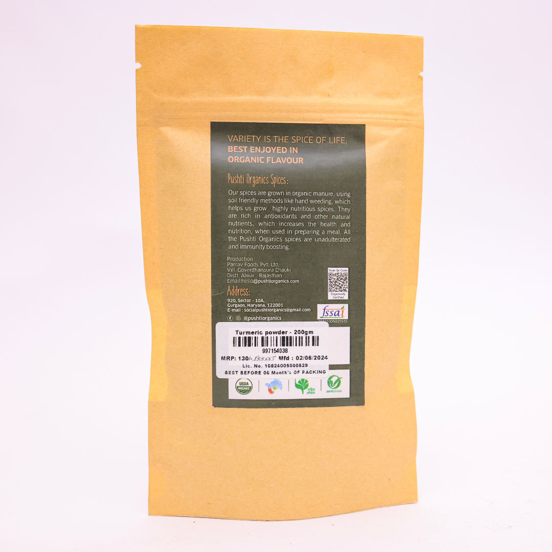 Turmeric Powder - PushtiOrganics Turmeric Powder - PushtiOrganics