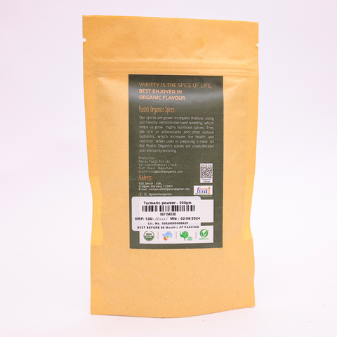 Turmeric Powder - PushtiOrganics Turmeric Powder - PushtiOrganics