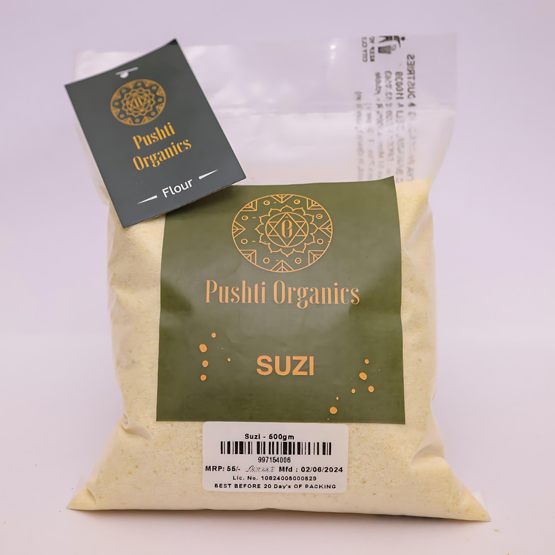 Suji (semolina)/1 Kg - PushtiOrganics Suji (semolina)/1 Kg - PushtiOrganics