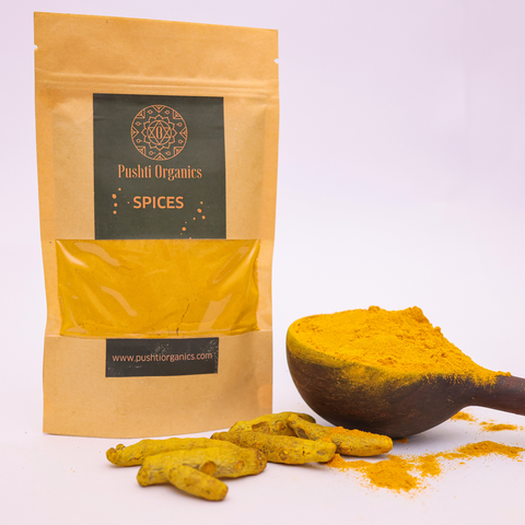 Turmeric Powder - PushtiOrganics Turmeric Powder - PushtiOrganics