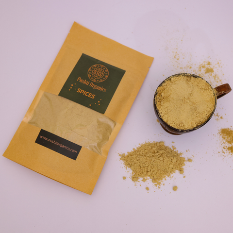 Dry Ginger Powder - PushtiOrganics Dry Ginger Powder - PushtiOrganics
