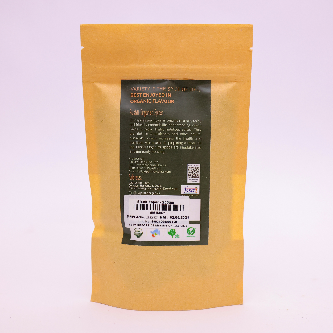 Black Pepper Whole - PushtiOrganics Black Pepper Whole - PushtiOrganics