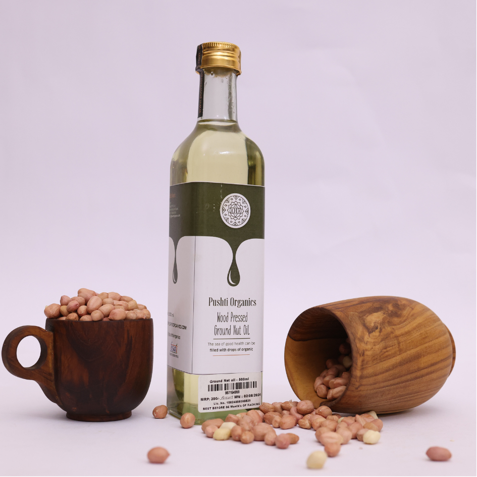 Ground Nut Oil - PushtiOrganics Ground Nut Oil - PushtiOrganics