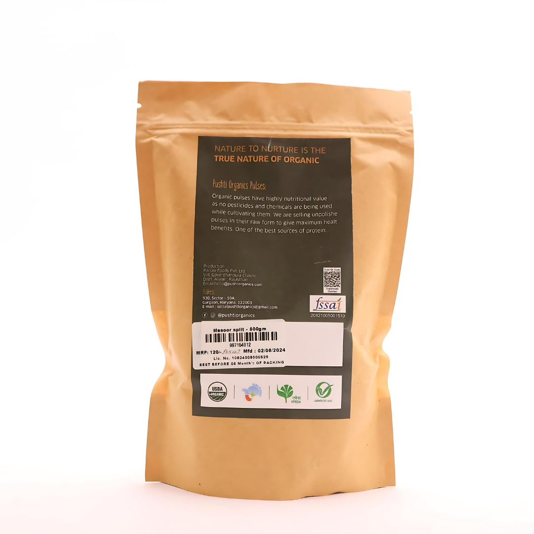 Masoor Split - PushtiOrganics Masoor Split - PushtiOrganics