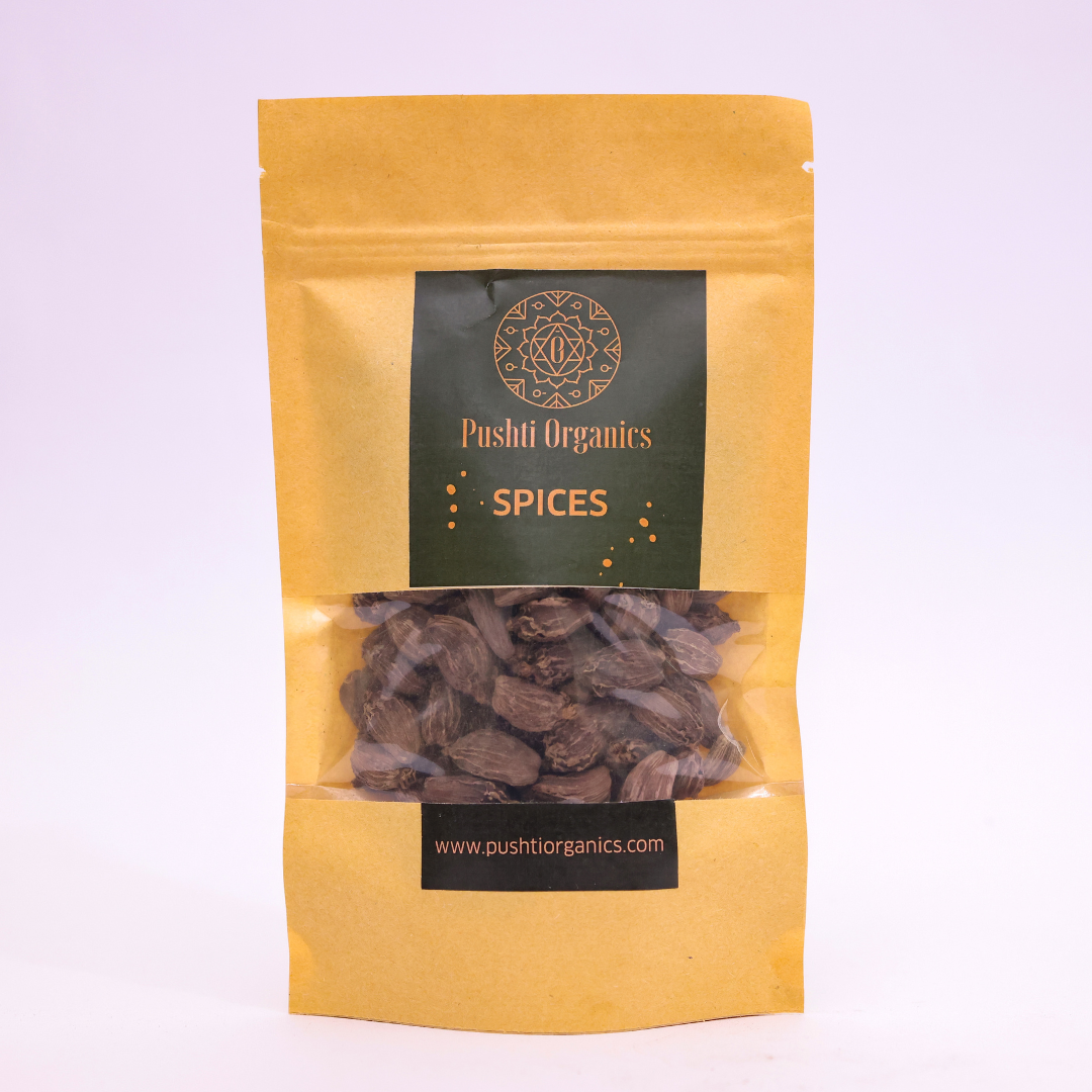 Black Cardamom - PushtiOrganics Black Cardamom - PushtiOrganics
