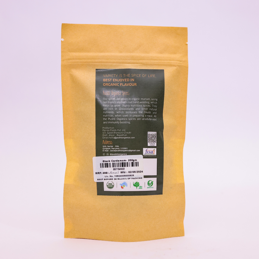 Black Cardamom - PushtiOrganics Black Cardamom - PushtiOrganics