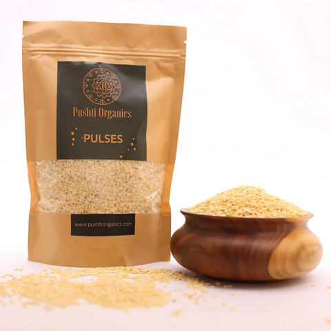 Moong Dhuli / 500gm - PushtiOrganics Moong Dhuli / 500gm - PushtiOrganics