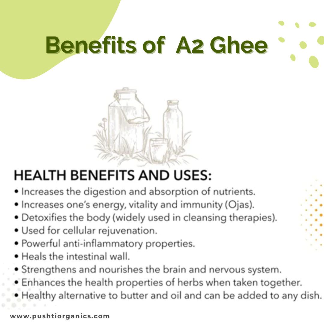 A2 Ghee (Desi Sahiwal Cow Ghee) - PushtiOrganics A2 Ghee (Desi Sahiwal Cow Ghee) - PushtiOrganics