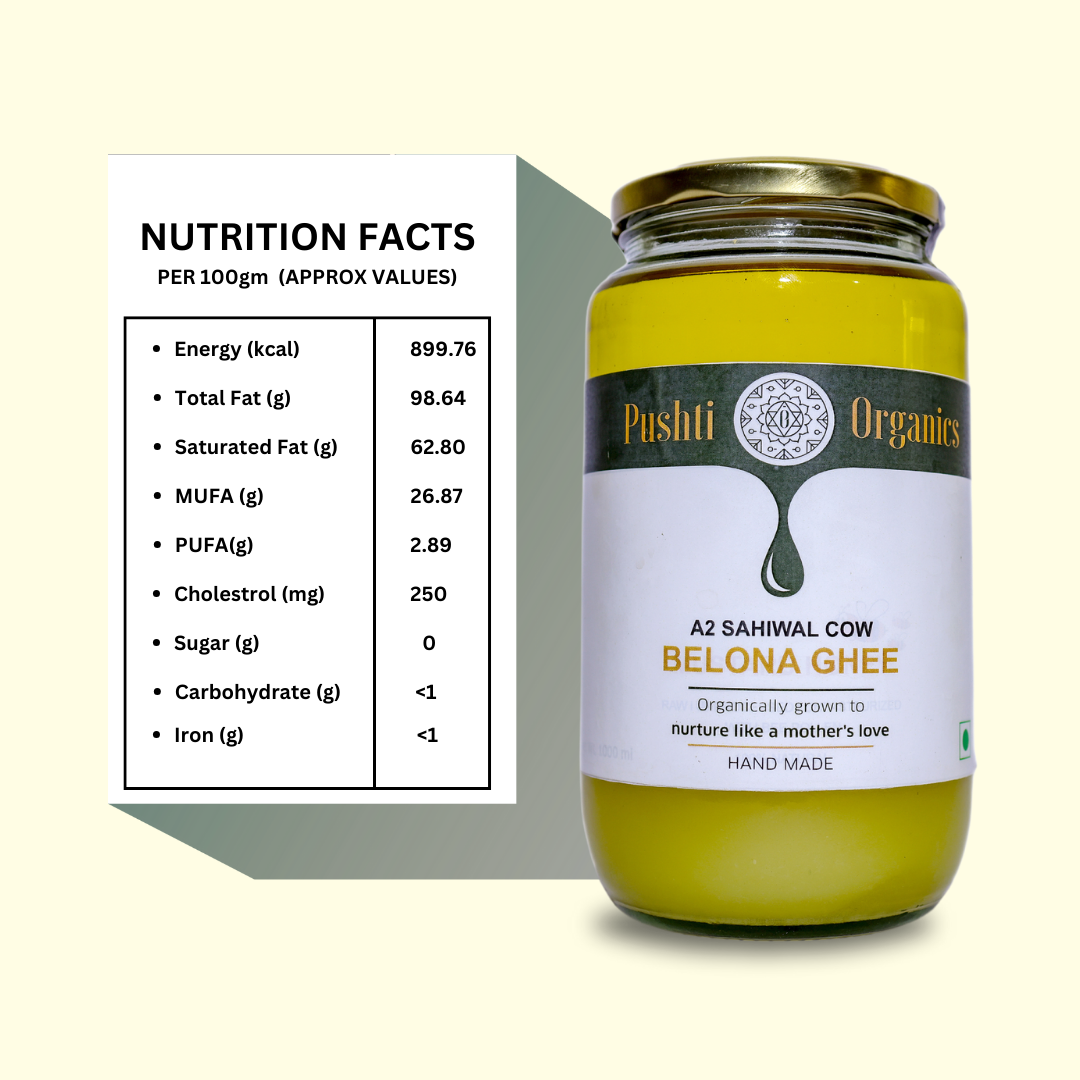 A2 Ghee (Desi Sahiwal Cow Ghee) - PushtiOrganics A2 Ghee (Desi Sahiwal Cow Ghee) - PushtiOrganics