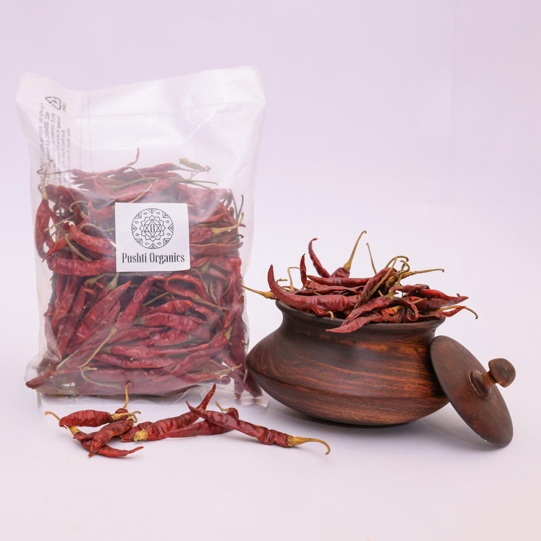 Red Chilli Whole - PushtiOrganics