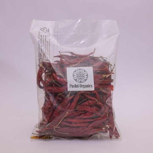 Red Chilli Whole - PushtiOrganics