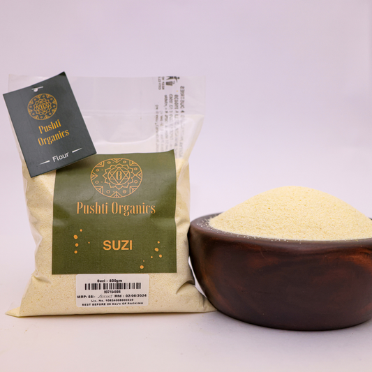 Suji (semolina)/1 Kg - PushtiOrganics