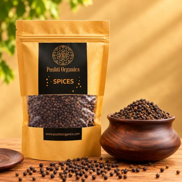 Whole Black Pepper (Kali Mirch)