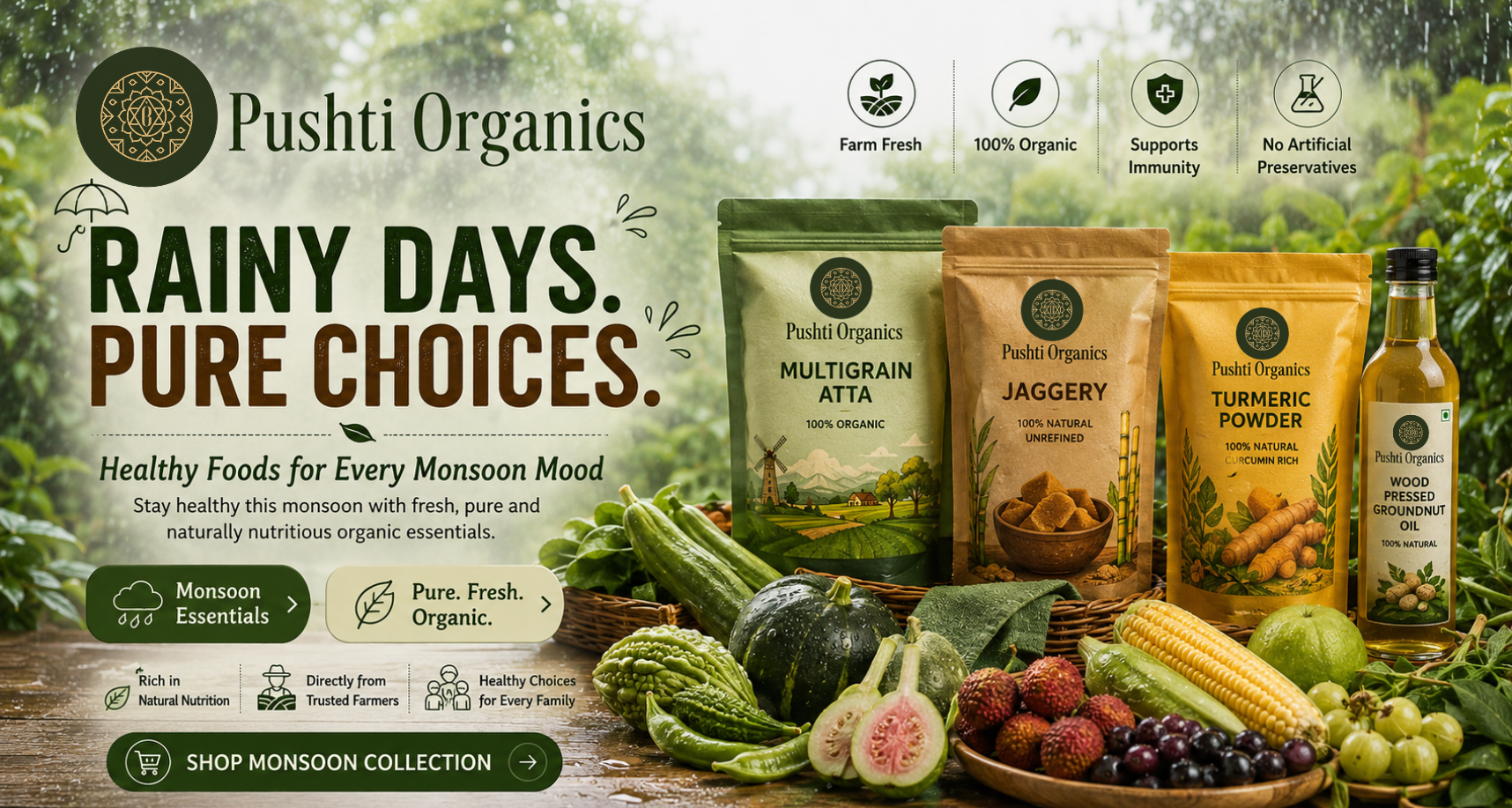 Pushti Organics promo